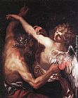 Domenico Piola Daedalus and Icarus painting